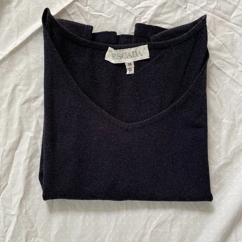 Escada Charcoal Sleeveless Sweater
